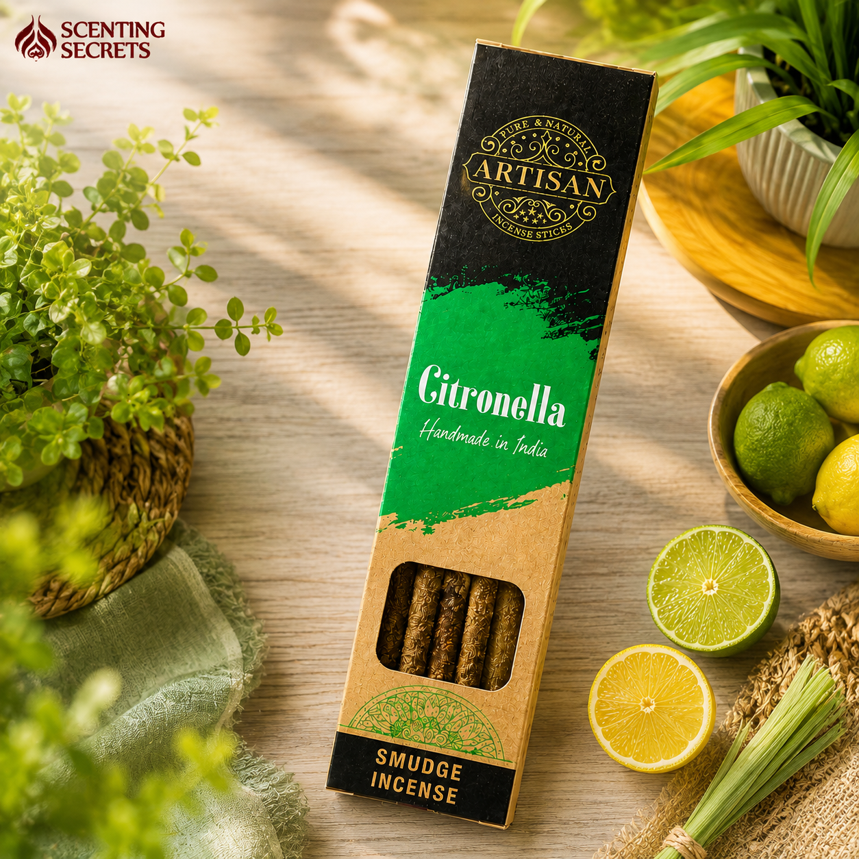 Citronella Smudge Incense sticks by Artisan