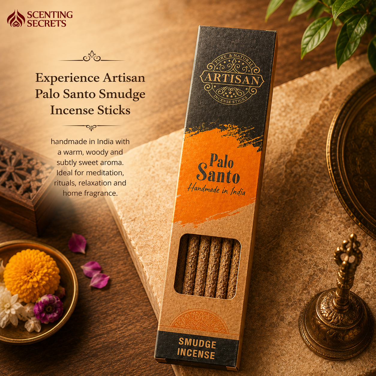 Palo Santo Smudge Incense sticks by Artisan