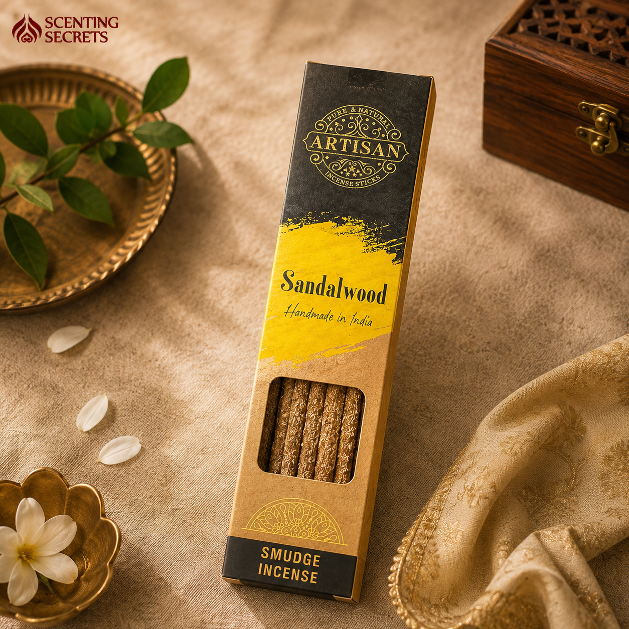 Sandalwood Smudge Incense sticks by Artisan