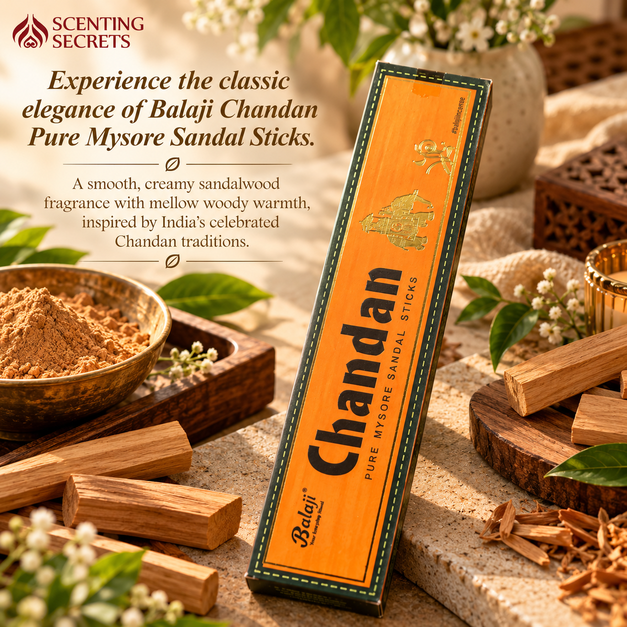 Chandanam incense sticks by Balaji