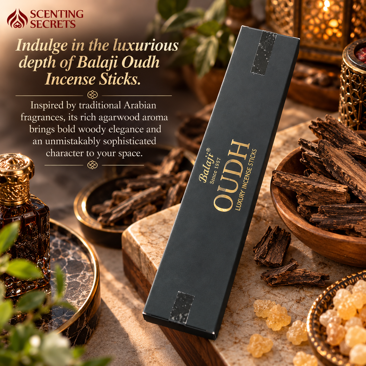 Oudh incense sticks by Balaji
