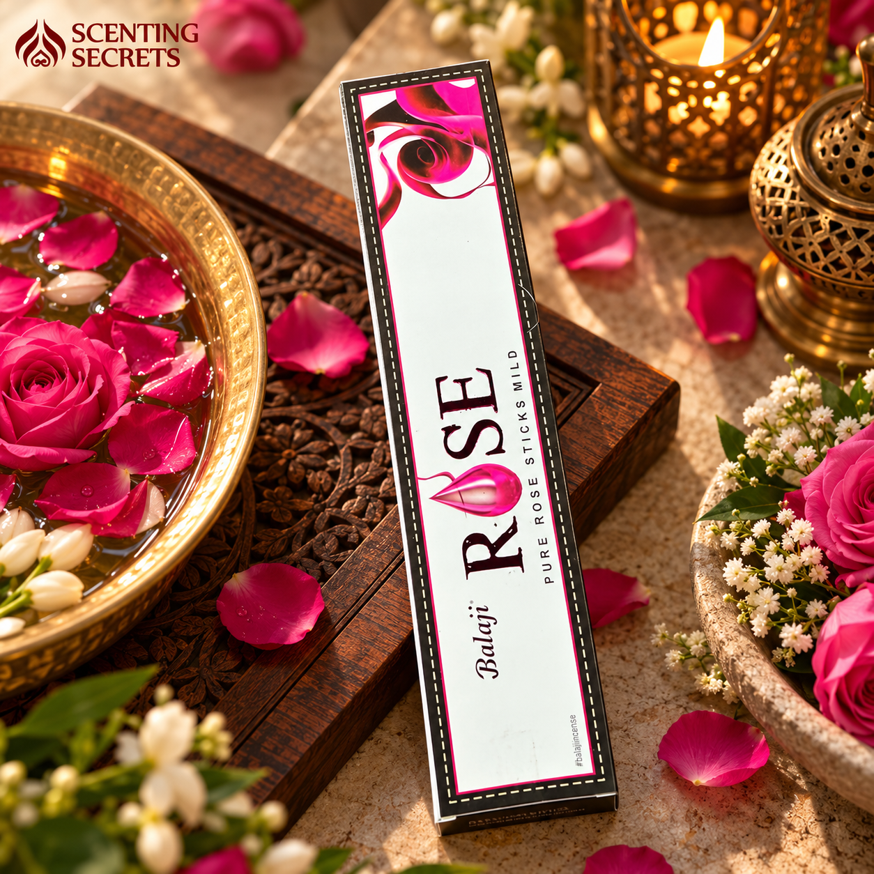 Rose incense sticks by Balaji