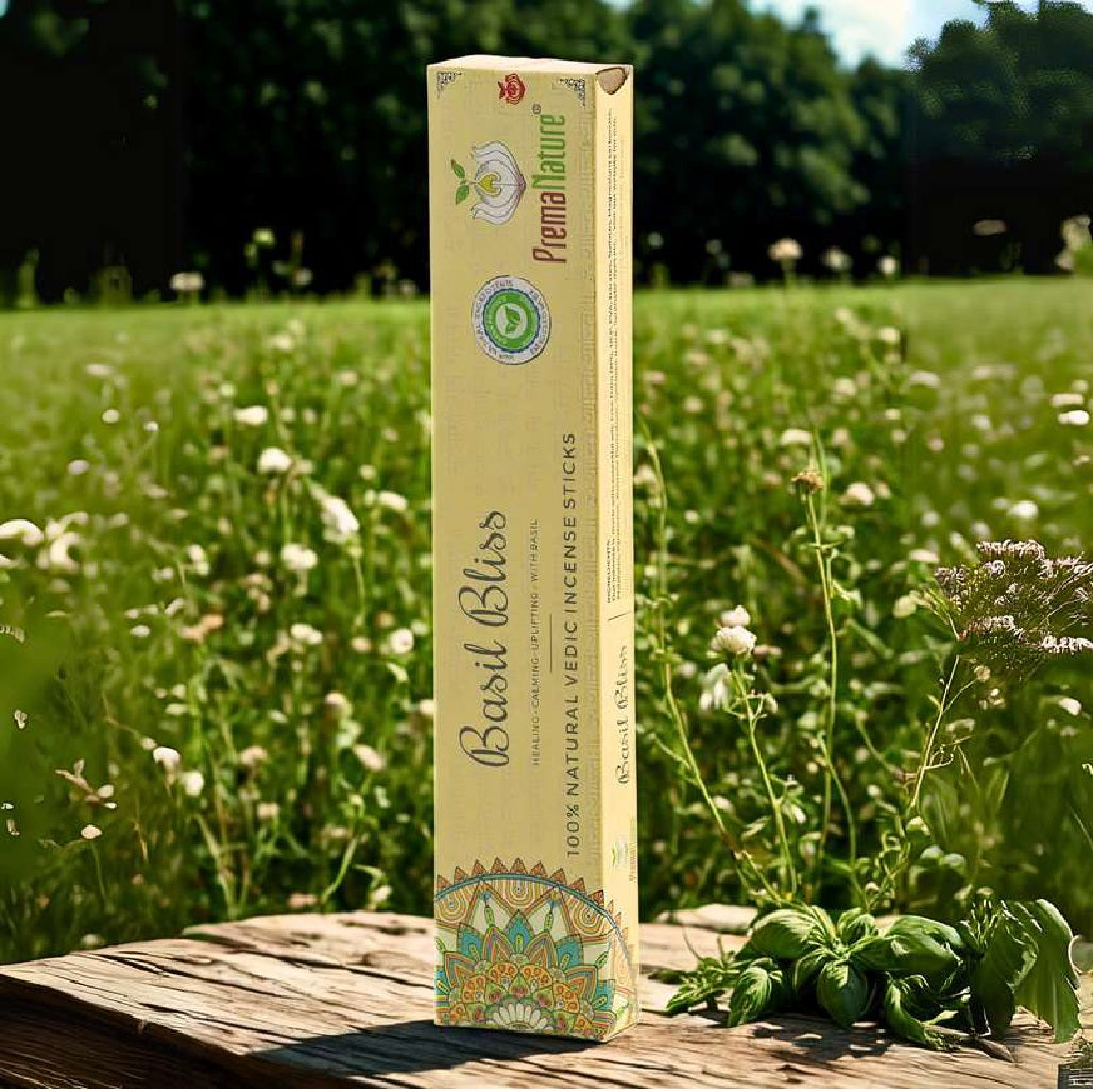 Basil Bliss Premium Incense sticks by Prema Nature