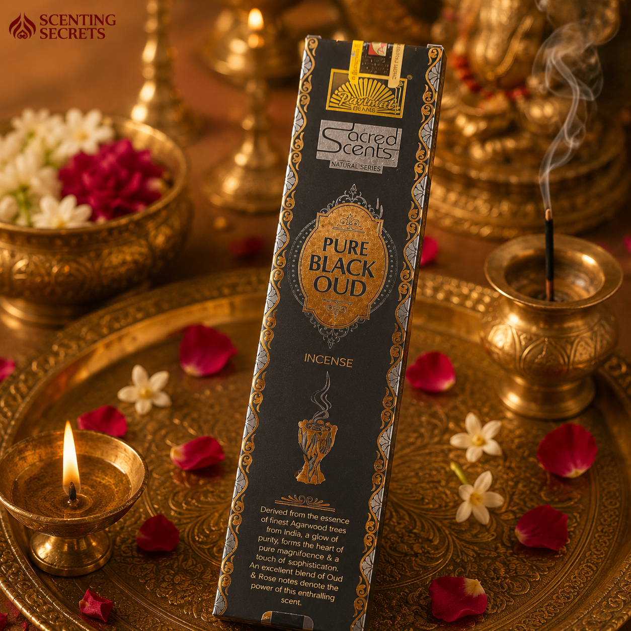 Pure Black oud Incense sticks by Parimal
