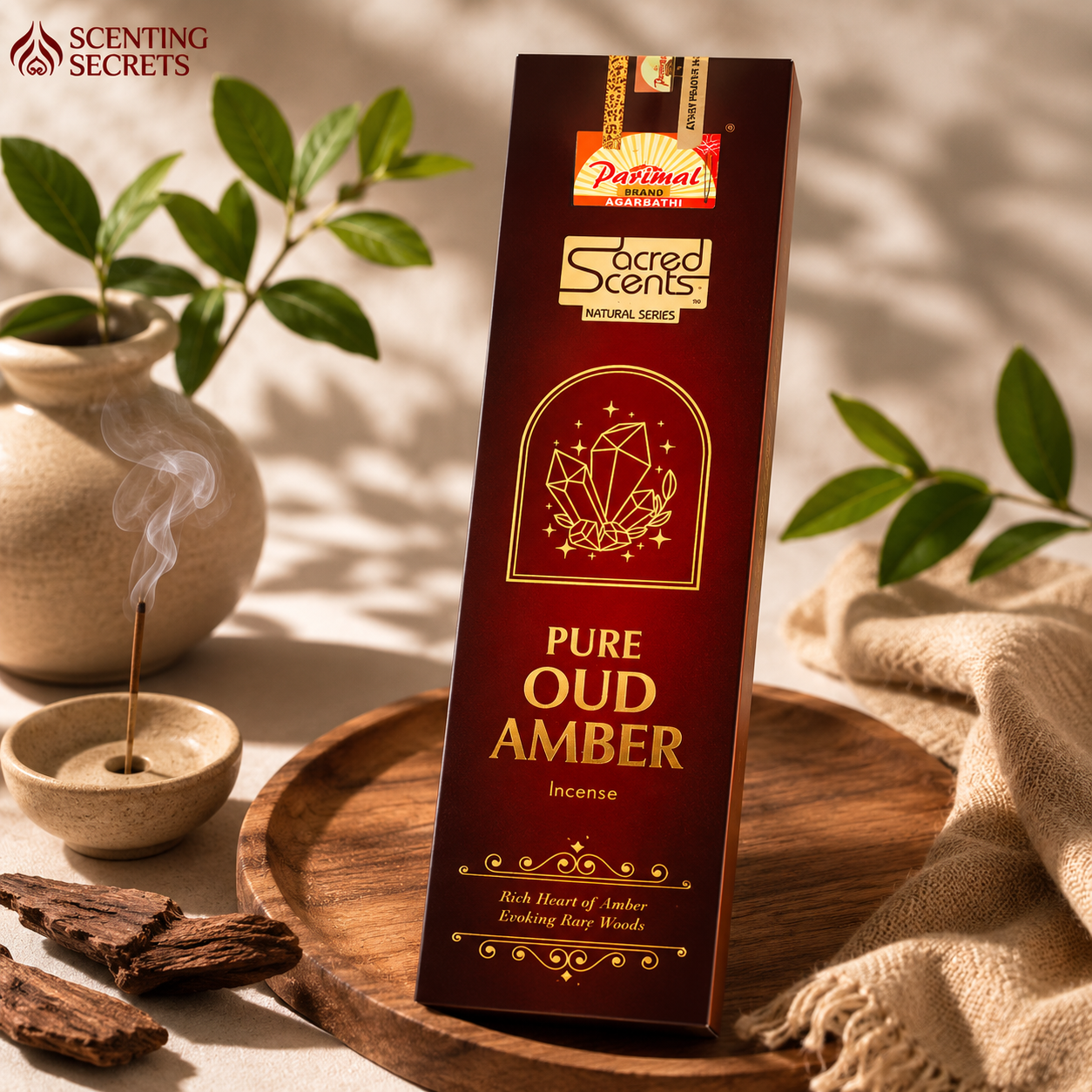 Pure Oud Amber Incense sticks by Parimal