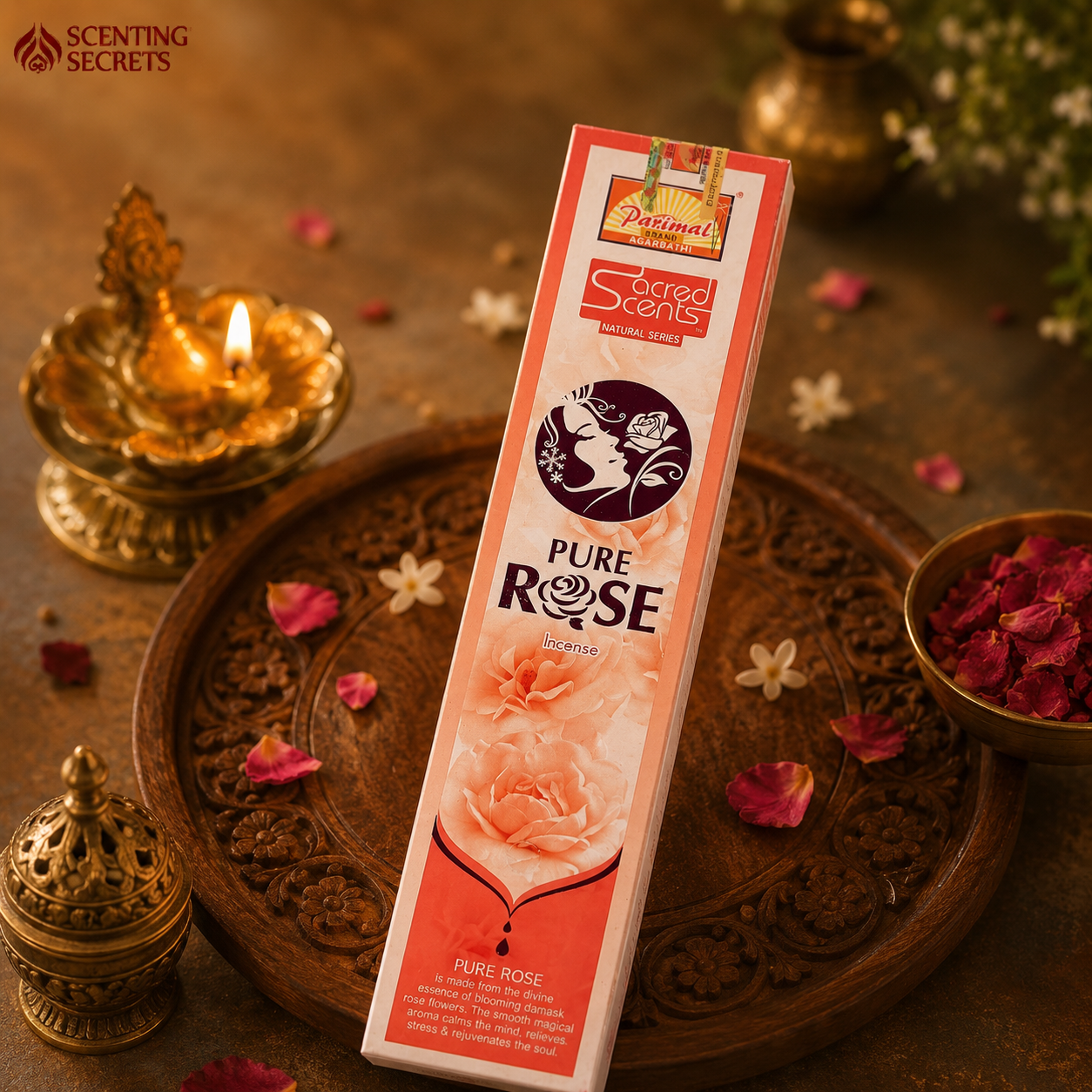 Pure Rose Incense sticks by Parimal