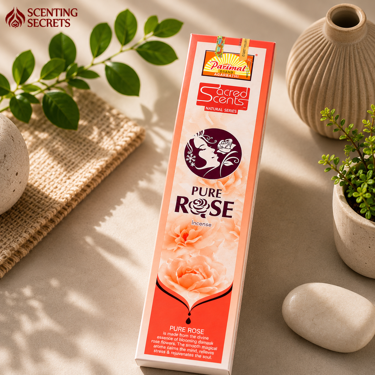 Pure Rose Incense sticks by Parimal