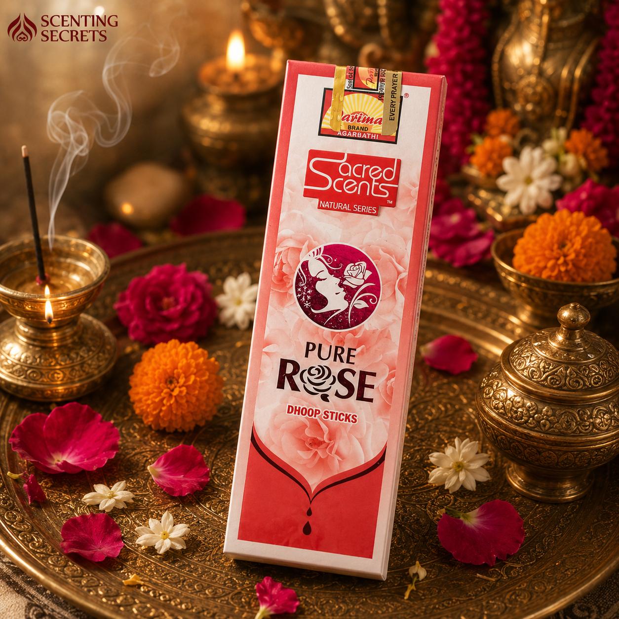 Pure Rose Dhoop sticks by Parimal