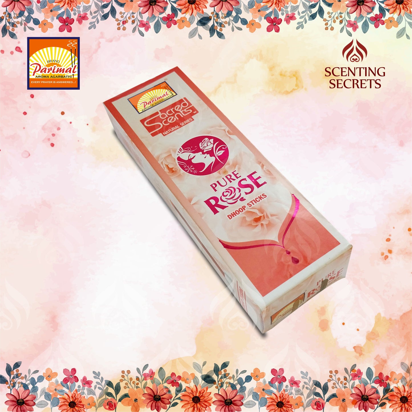 Pure Rose Dhoop sticks by Parimal