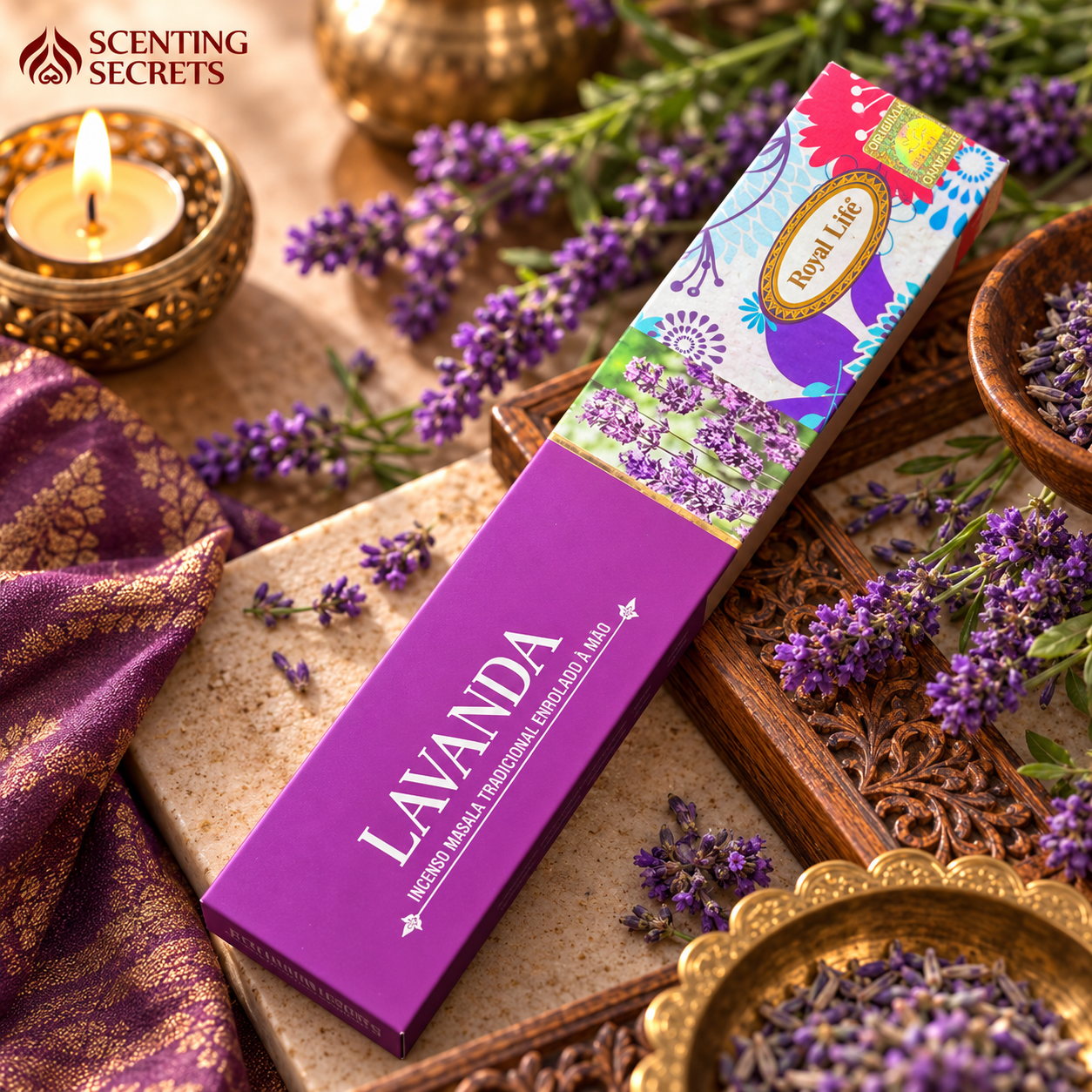 Lavender incense sticks by Pradhan | Royal life collection