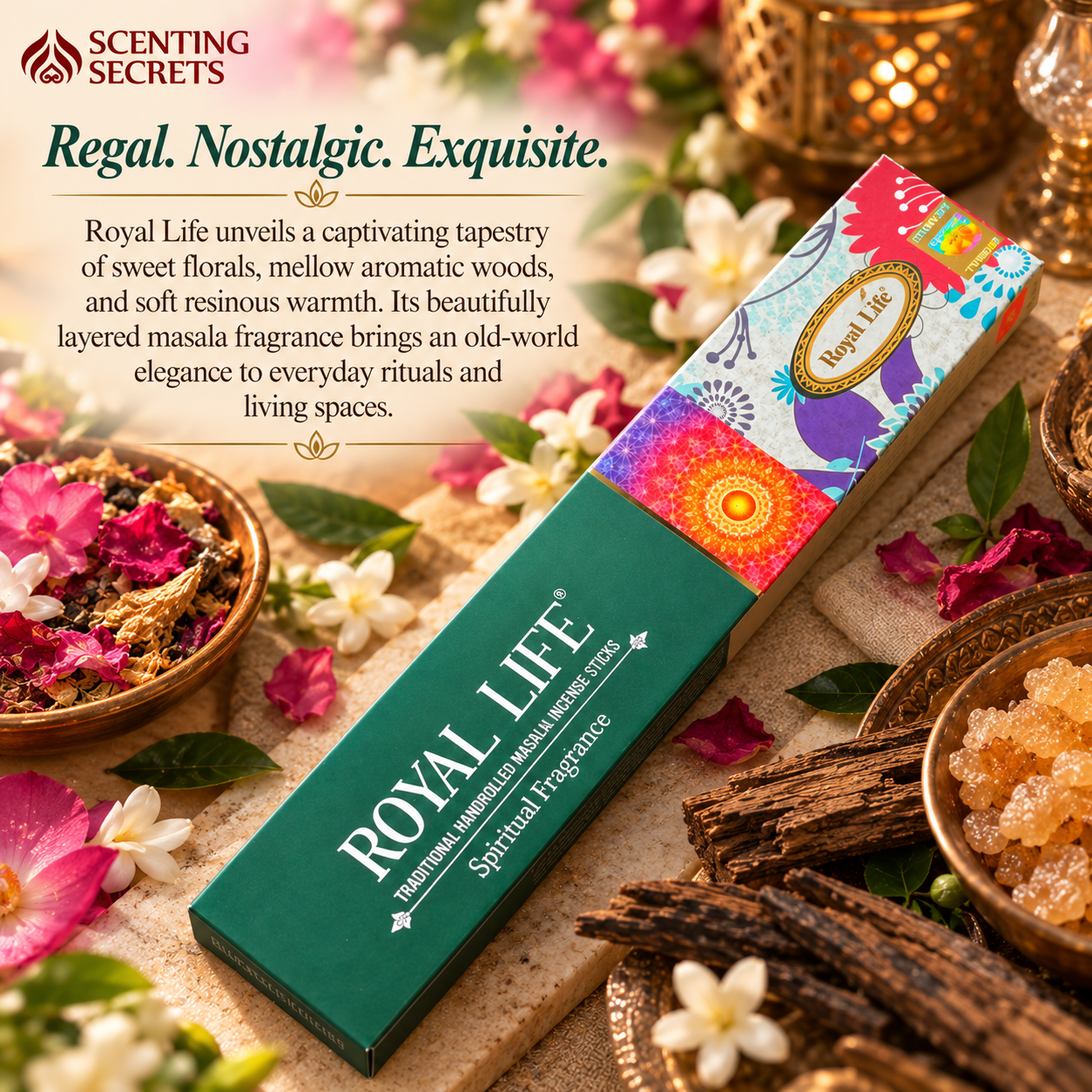 Royal life incense sticks by Pradhan | Royal life collection