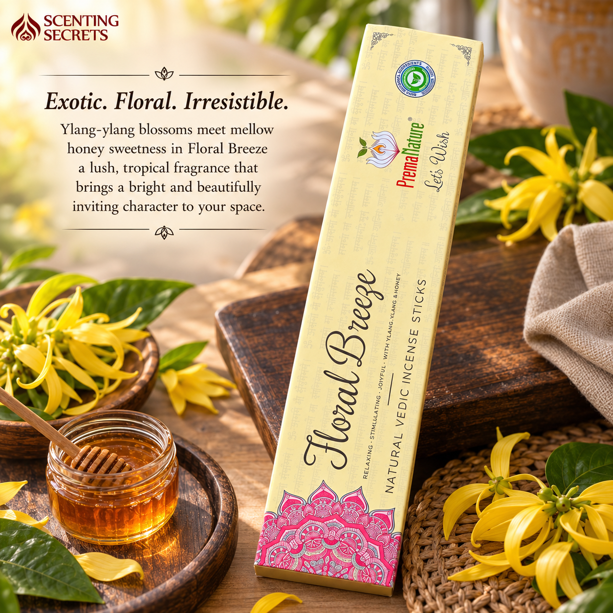Floral Breeze Premium Incense sticks by Prema Nature