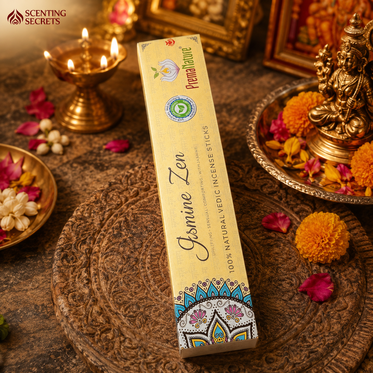 Jasmine Zen Premium Incense sticks by Prema Nature