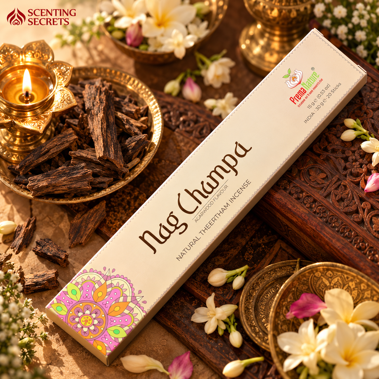 Nag Champa Agarwood | Premium Incense sticks | Prema Nature