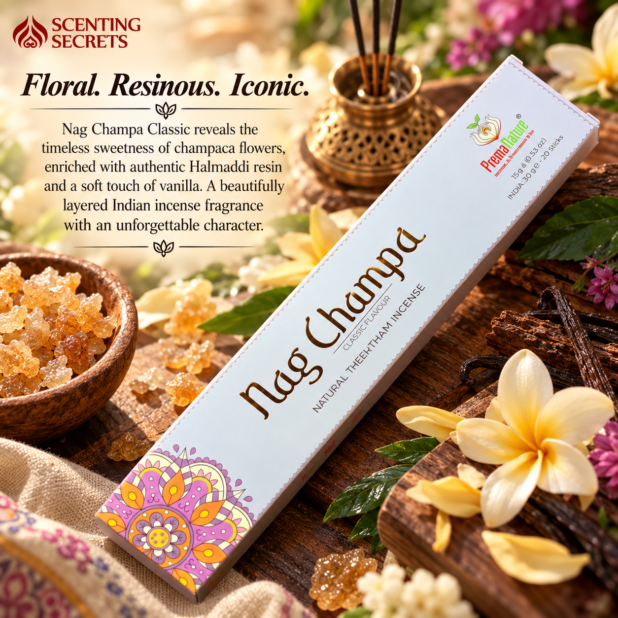 Nag Champa Classic | Premium Incense sticks | Prema Nature