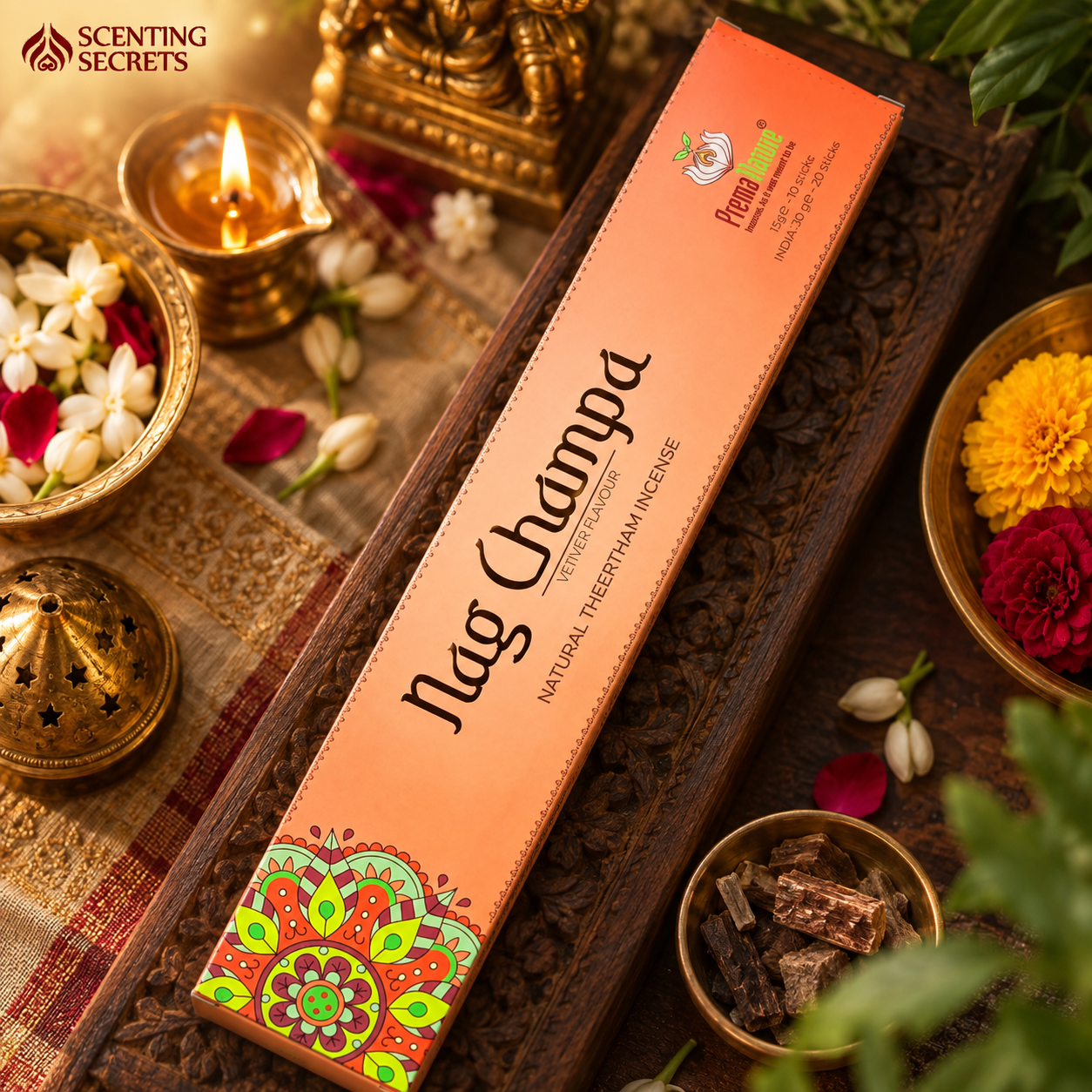 Nag Champa Vetiver | Premium Incense sticks | Prema Nature