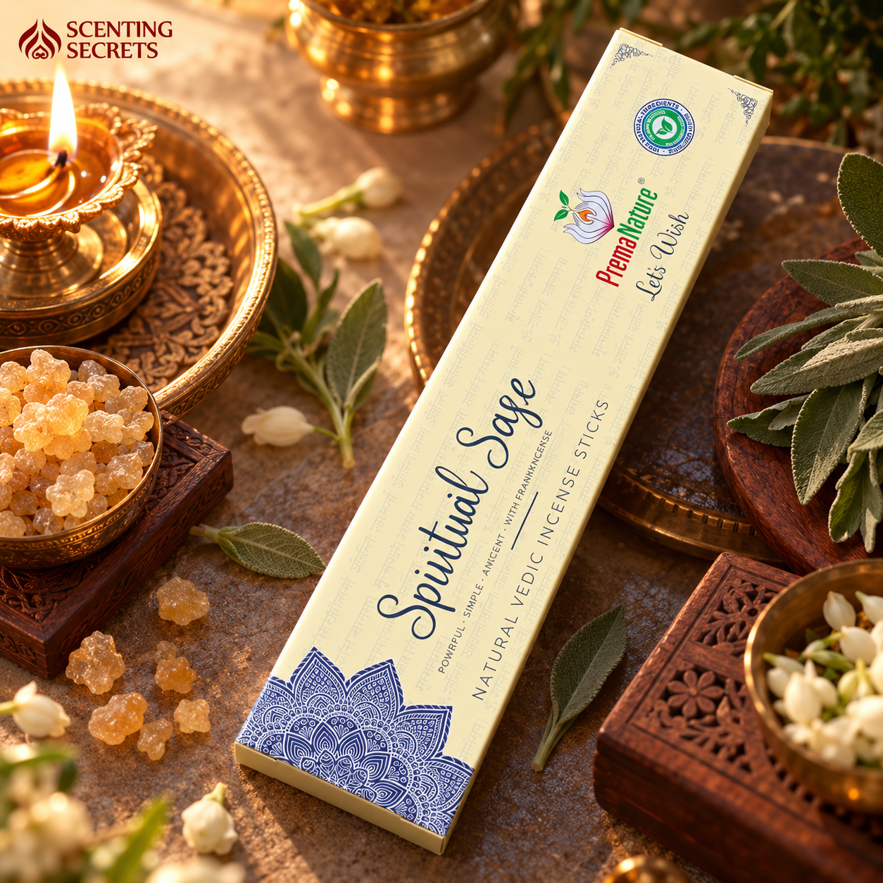 Spiritual Sage Premium Incense sticks by Prema Nature