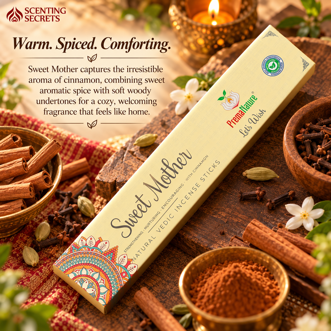 Sweet Mother Premium Incense sticks by Prema Nature