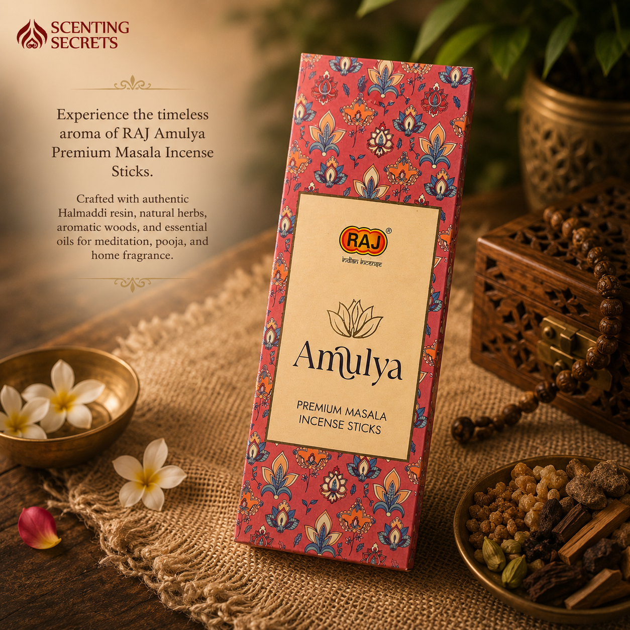 Amulya Premium Incense sticks by Raj Fragrance