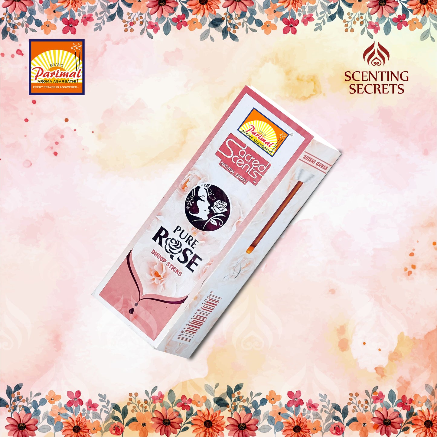 Pure Rose Dhoop sticks by Parimal