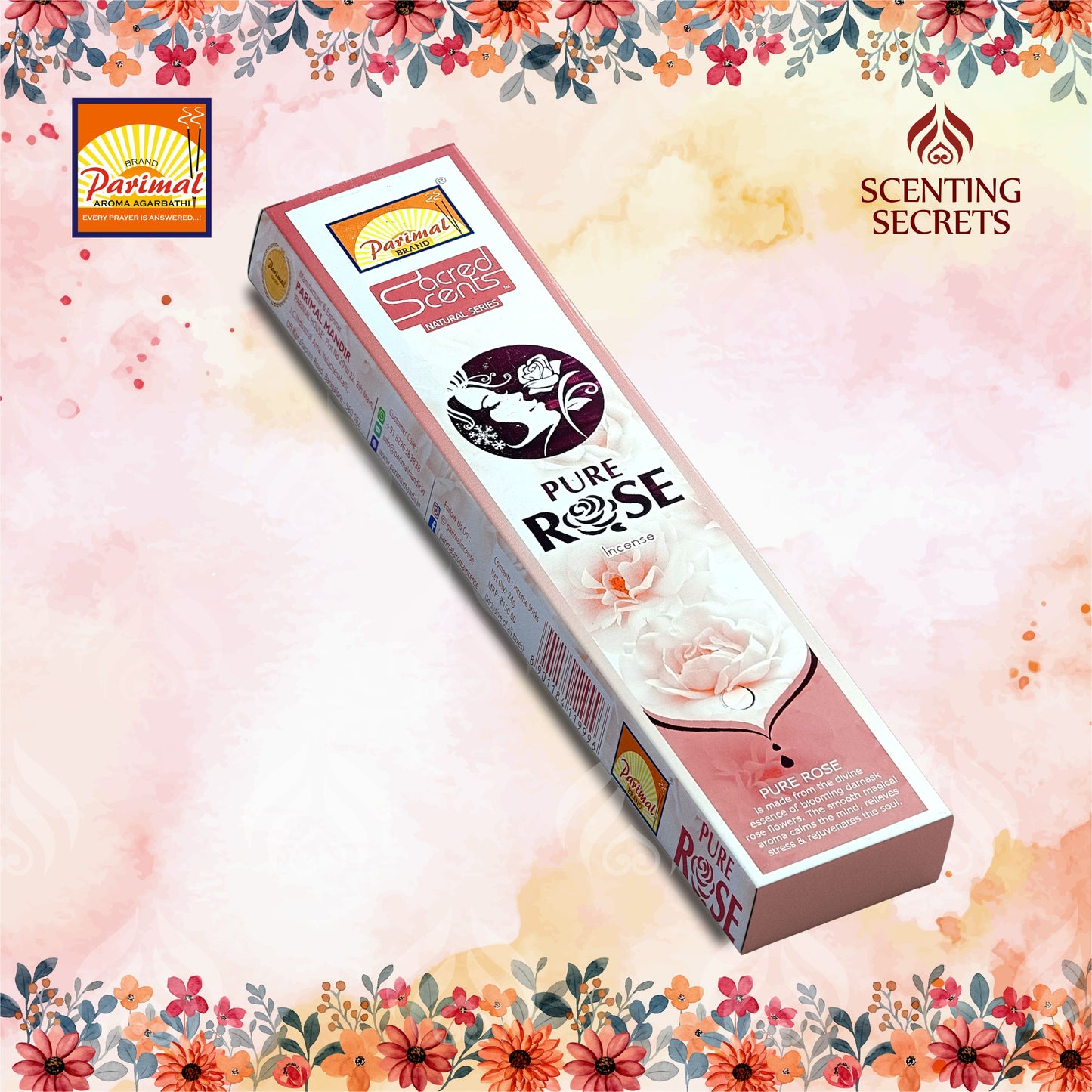 Pure rose incense sticks by Parimal