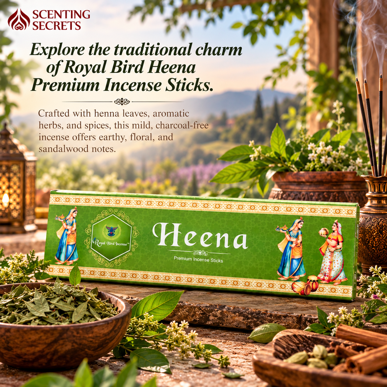 Heena Incense sticks by Royal Bird