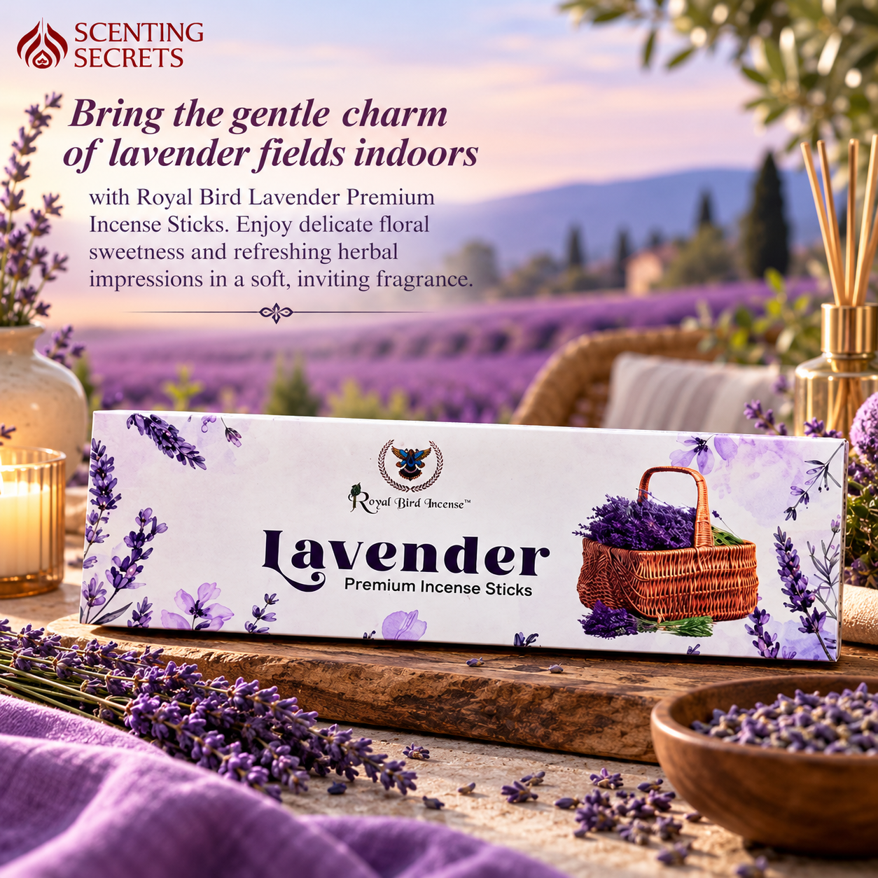 Lavender Incense sticks by Royal Bird