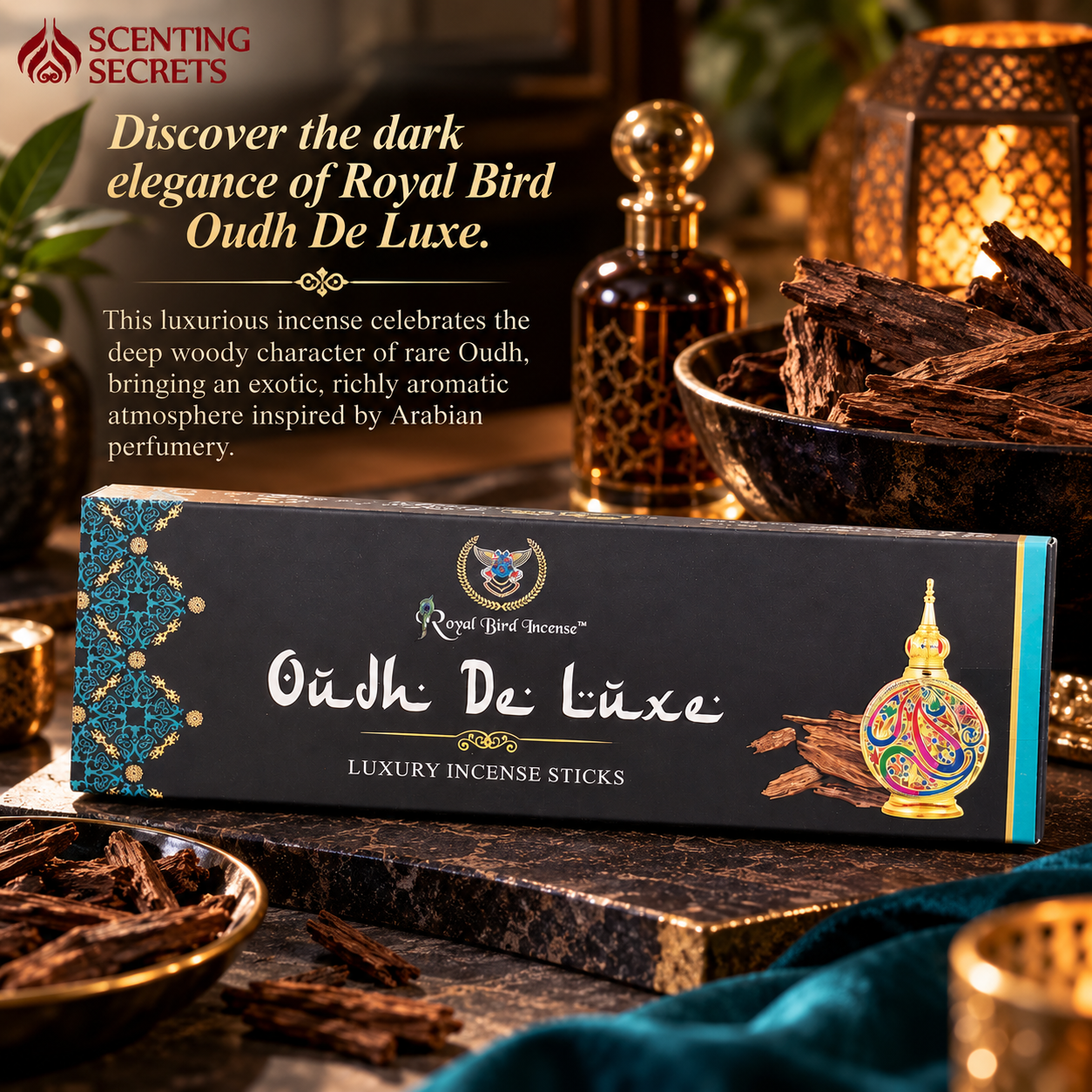 Oudh De Luxe Incense sticks by Royal Bird