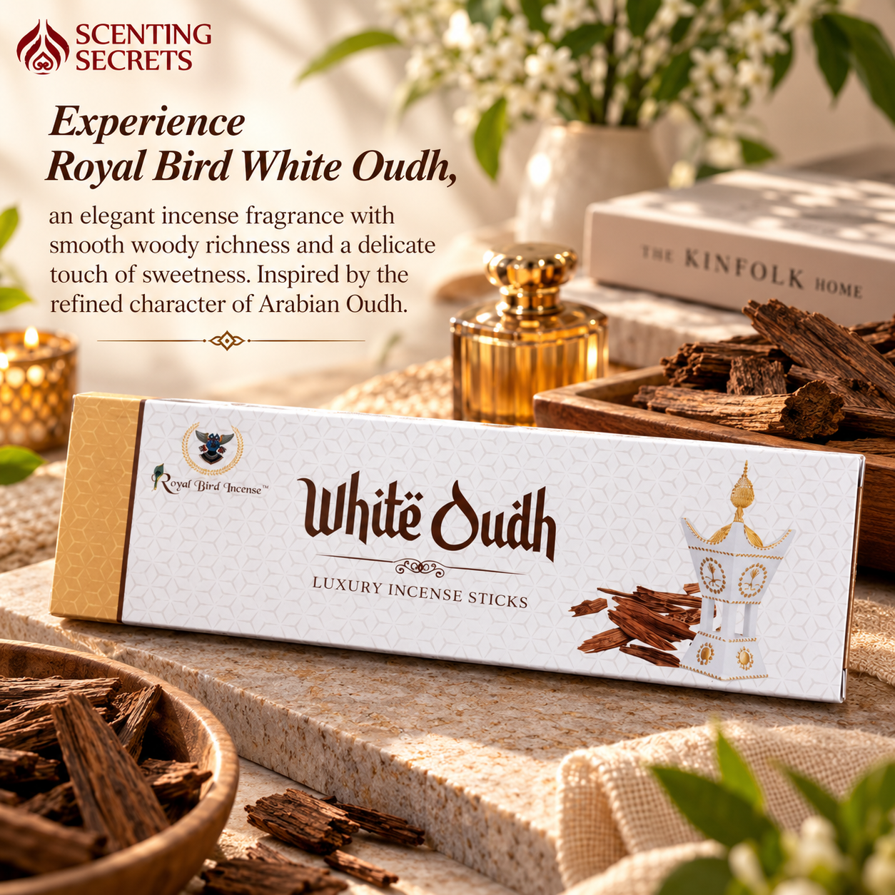 White Oudh Incense sticks by Royal Bird