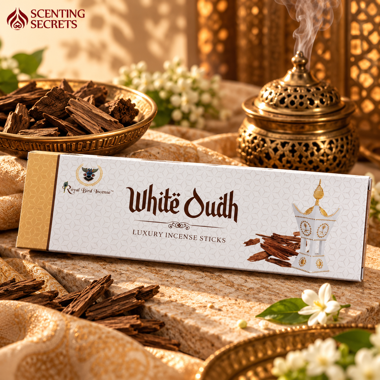 White Oudh Incense sticks by Royal Bird
