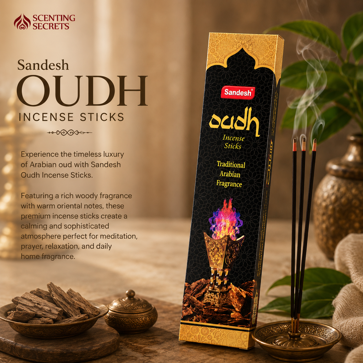 Oudh Incense sticks by Sandesh