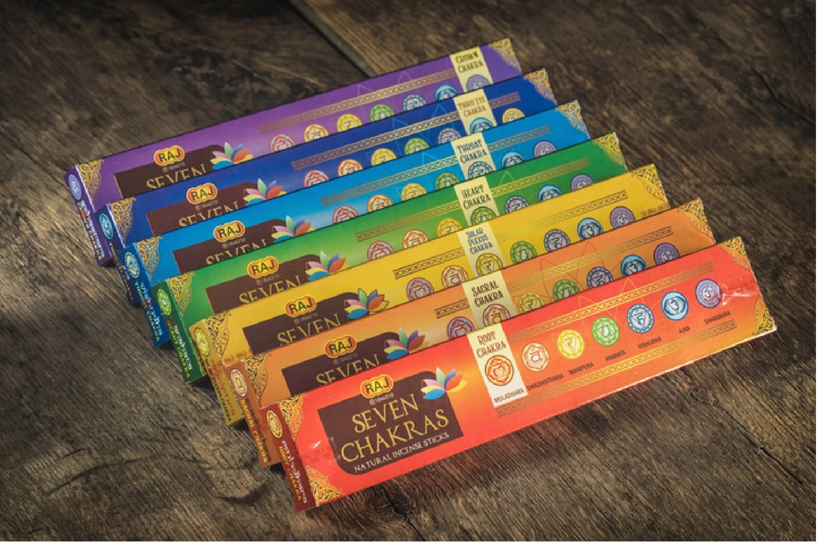 Seven Chakra Premium Incense sticks by Raj Fragrance